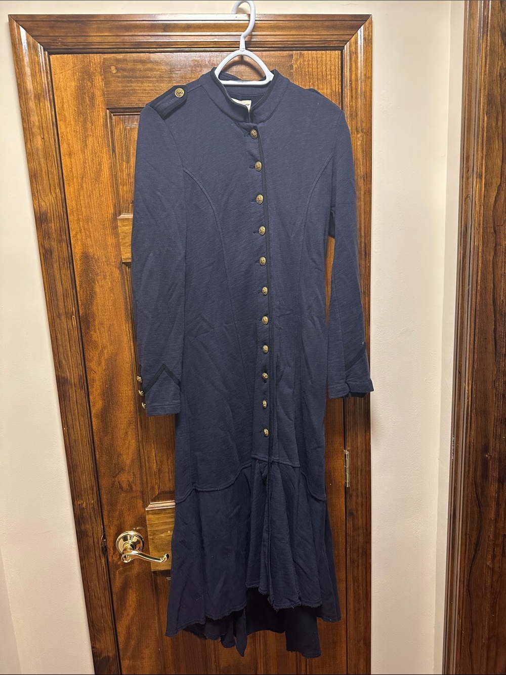 Denim & Supply Ralph Lauren Navy Long-Sleeve Button-Front Coat